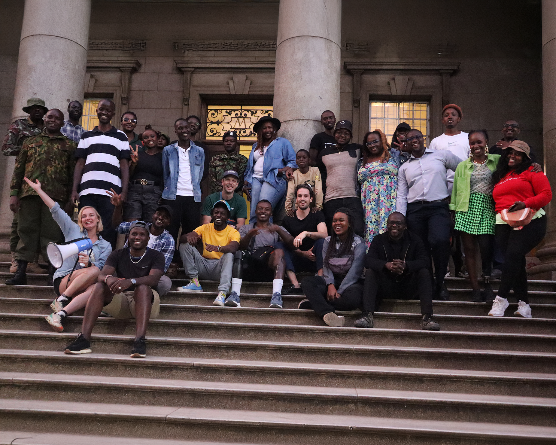 The entire Unstoppable film crew, a short movie from Circleg.